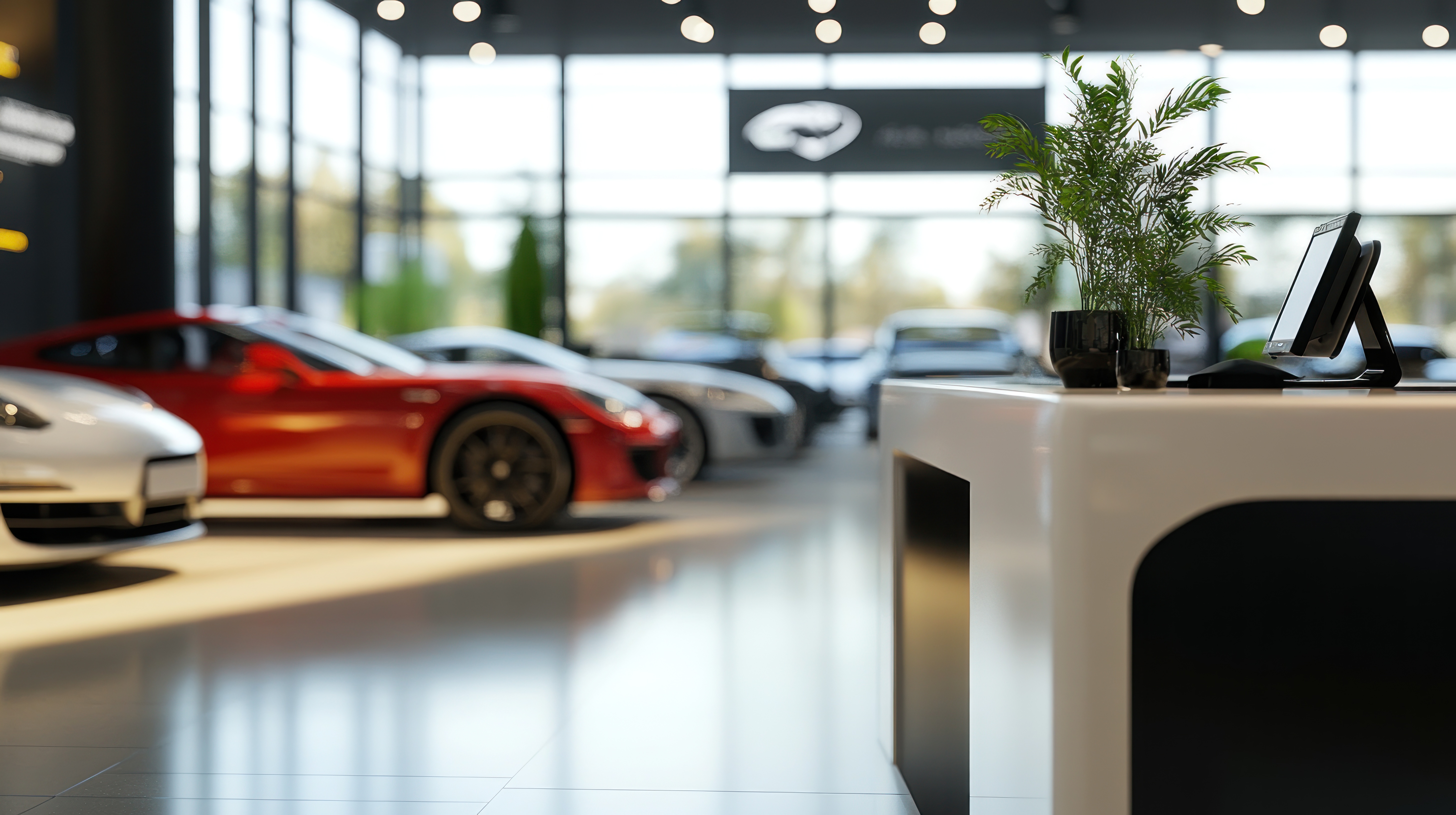 WexCar Luxury Showroom Interior
